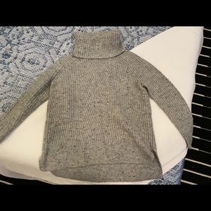 Madewell XS wool turtleneck gray sweater